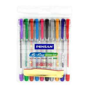 PENSAN - PENSAN MY-KING SİMLİ JEL KALEM 10 LU 2227-10
