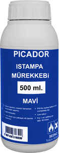 PICADOR - PİCADOR ISTAMPA MÜREKKEBİ MAVİ 500cc 1/2 KE 008
