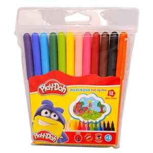 PLAY DOH - PLAY-DOH 12 RENK KEÇELİ KALEM 2 mm KE005