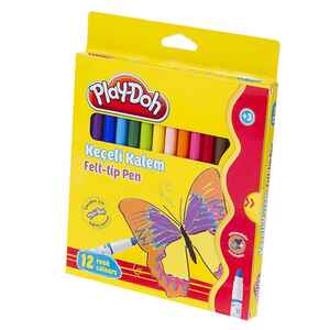 PLAY DOH - Play-Doh 12 Renk Keçeli Kalem 5 Mm K.Kutu Ke007