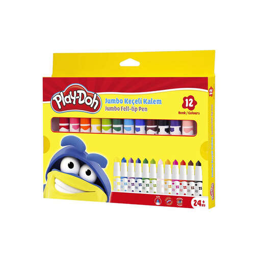 PLAY-DOH 12 RENK KEÇELİ KALEM 6 mm KE020