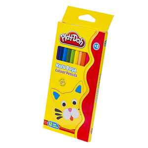 PLAY DOH - PLAY-DOH 12 RENK TAM BOY KURUBOYA KU001
