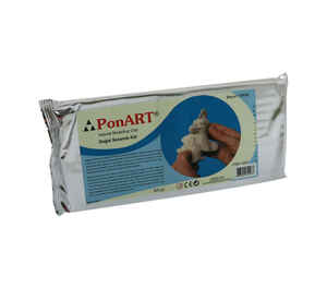 PONART - PONART PSK-1001 SERAMİK KİLİ BEYAZ 500 gr