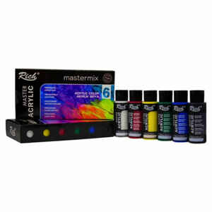 RICH - RICH 11406 AKRİLİK BOYA 6 RENK MASTERMIX 60 cc 06694