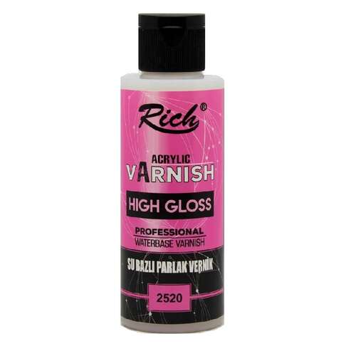 RICH 2520 HIGH GLOSS SU BAZLI VERNİK PARLAK 01676 120 cc