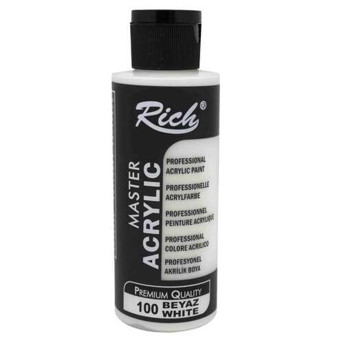 RICH AKRİLİK BOYA 120-100 BEYAZ 120 cc