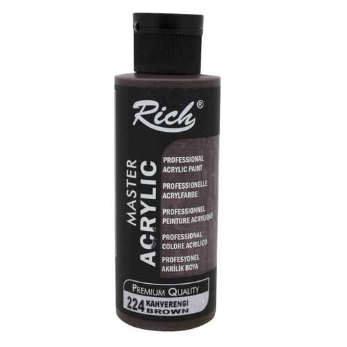 RICH AKRİLİK BOYA 224 KAHVERENGİ 120 cc