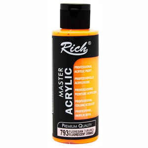 RICH - RICH AKRİLİK BOYA 2444 FLORASAN TURUNCU 120 cc