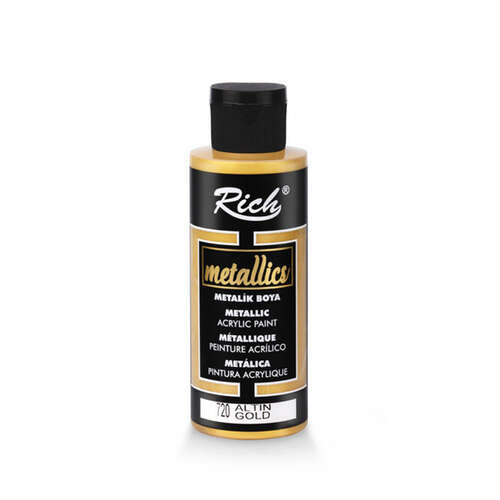 RICH METALİK AKRİLİK BOYA 03956 ALTIN 120 cc