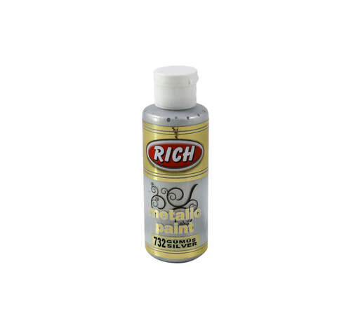 RICH METALİK AKRİLİK BOYA 03962 GÜMÜŞ 120 cc