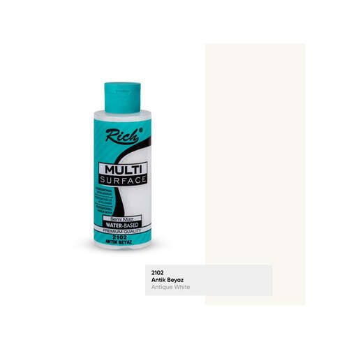 RICH MULTİ AKRİLİK BOYA 2102 ANTİK BEYAZ 120 cc