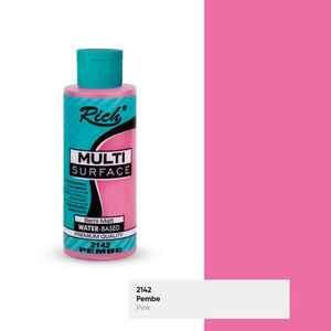 RICH - RICH MULTİ AKRİLİK BOYA 2142 PEMBE 120 cc