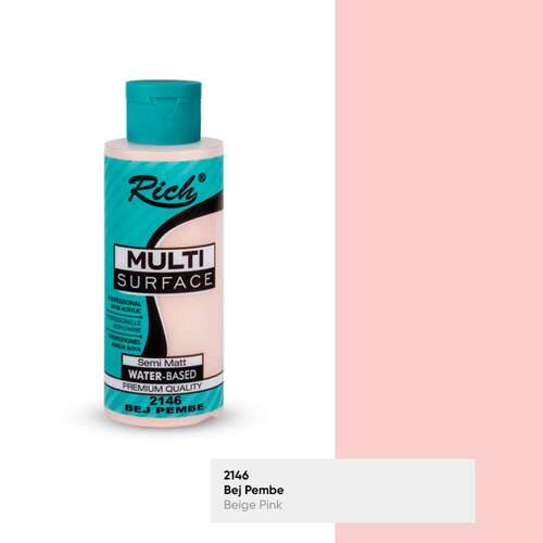 RICH MULTİ AKRİLİK BOYA 2146 BEJ PEMBE 120 cc