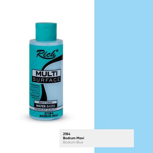 RICH MULTİ AKRİLİK BOYA 2184 BODRUM MAVİ 120 cc