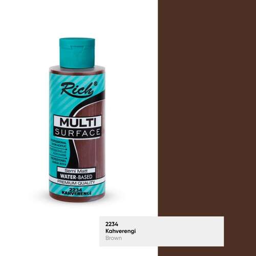RICH MULTİ AKRİLİK BOYA 2234 KAHVERENGİ 120 cc