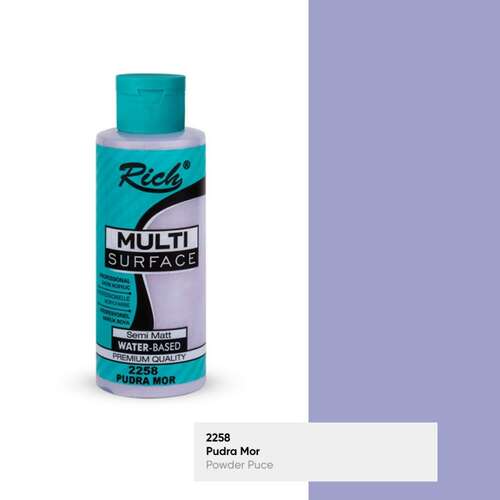 RICH MULTİ AKRİLİK BOYA 2258 PUDRA MOR 120 cc