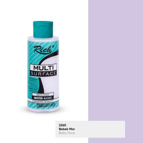 RICH MULTİ AKRİLİK BOYA 2260 BEBEK MOR 120 cc
