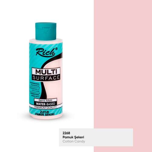 RICH MULTİ AKRİLİK BOYA 2268 PAMUK ŞEKERİ 120 cc