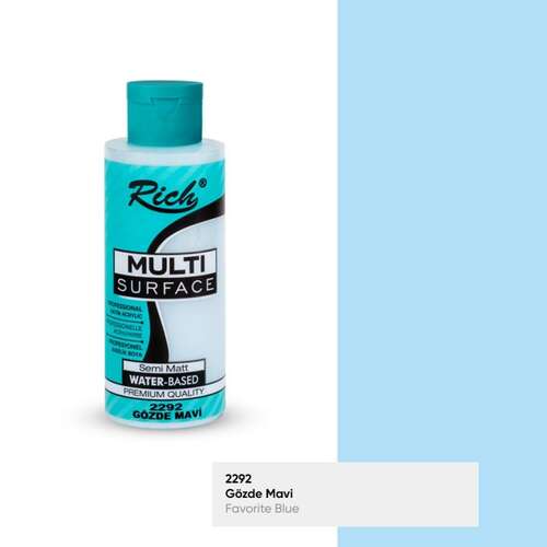 RICH MULTİ AKRİLİK BOYA 2292 GÖZDE MAVİ 120 cc