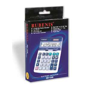 RUBENİS - RUBENIS SB-1208 MASA TİPİ HESAP MAKİNESİ 12 HANE