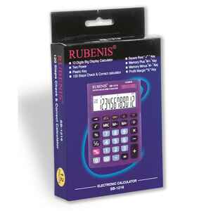 RUBENİS - RUBENIS SB-1216 HESAP MAKİNESİ 12 HANE