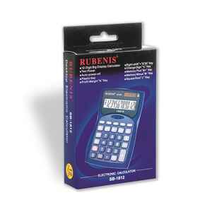 RUBENİS - RUBENIS SB-1812 MASA TİPİ HESAP MAKİNESİ 12 HANE