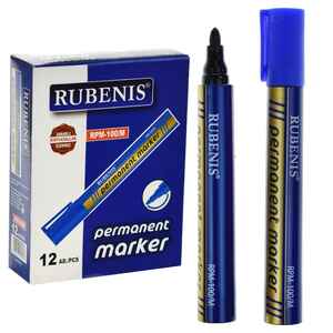 RUBENİS - RUBENIS YUVARLAK UÇ PERMANENT MARKER MAVİ RPM-100M