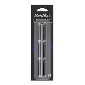 SCRIKSS - SCRİKSS DOLMA KALEM KARTUŞU MAVİ 6 LI
