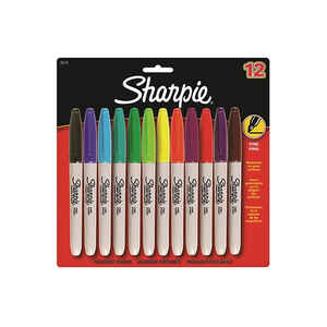 SHARPIE - SHARPIE 12 Lİ FINE PERMANENT MARKÖR KARIŞIK 986052