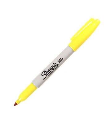 SHARPIE FINE PERM.MARKER KOYU SARI 1836460
