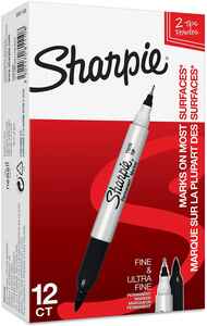 SHARPIE - SHARPIE TWIN TİP SİYAH PERMANENT KALEM S0811100