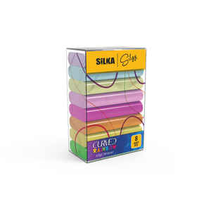SİLKA - SİLKA CURVED RAINBOW NEON SİLGİ 8 Lİ SG.51