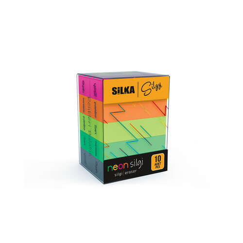 SİLKA NEON 5 RENK SİLGİ 10 LU KT ART.14