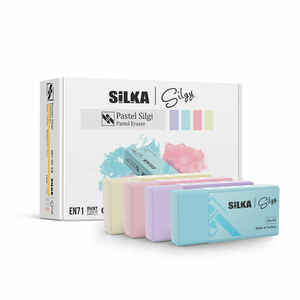 SİLKA - SİLKA PASTEL 4 RENK SİLGİ 24 LÜ KT ART.44