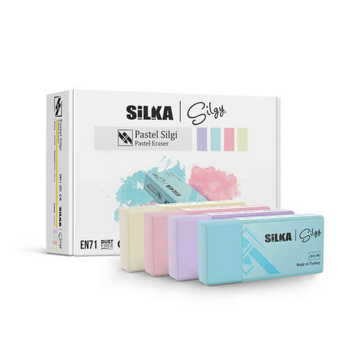 SİLKA PASTEL 4 RENK SİLGİ 24 LÜ KT ART.44