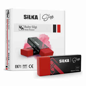 SİLKA - SİLKA RUBY KIRMIZI SİLGİ 20 Lİ KT ART5
