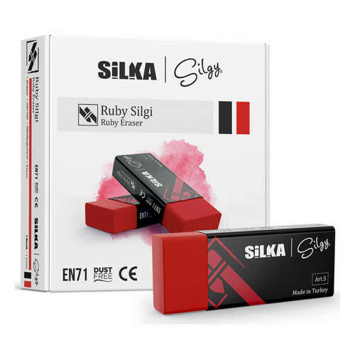 SİLKA RUBY KIRMIZI SİLGİ 20 Lİ KT ART5