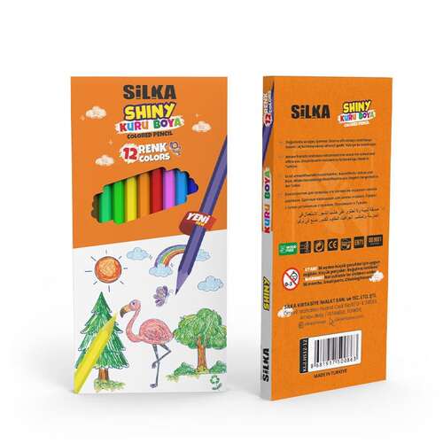 SİLKA SHINY 12 RENK TAM BOY KURU BOYA KL2-HS12-12