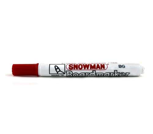 Snowman Kırmızı Tahta Kalemi Doldurulabilir Bg-12