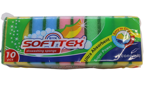 Softtex Bulaşık Süngeri 10 lu