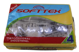 Softtex - Softtex Endüstriyel Bulaşık Süngeri 4 lü