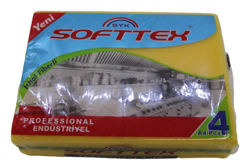 Softtex Endüstriyel Bulaşık Süngeri 4 lü