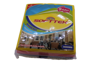 Softtex - Softtex Sarı Toz Bezi 9 lu