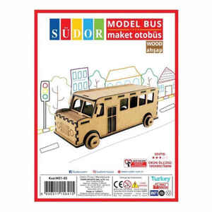SÜDOR - SÜDOR AHŞAP MAKET OTOBÜS MD1-03