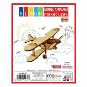 SÜDOR - SÜDOR AHŞAP MAKET UÇAK MD1-01