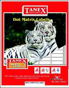 TANEX - Tanex 17X25 Bilgisayar Etiketi Tn001610