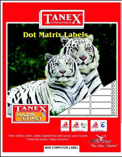 Tanex 17X25 Bilgisayar Etiketi Tn001610