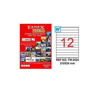 TANEX - Tanex 210X24 Laser Etiket Tw-2524