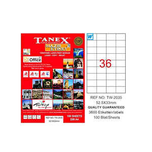 TANEX - TANEX 52.5x33 LASER ETİKET TW-2035