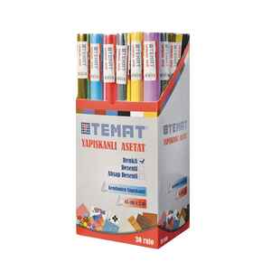 TEMAT - TEMAT 45 cm x 2 mt RENKLİ YAPIŞKANLI ASETAT 92365